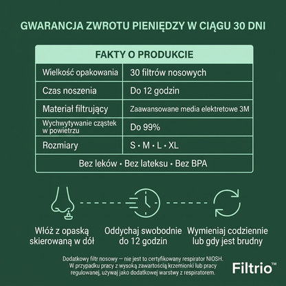 Filtrio™ Filtry do Nosa